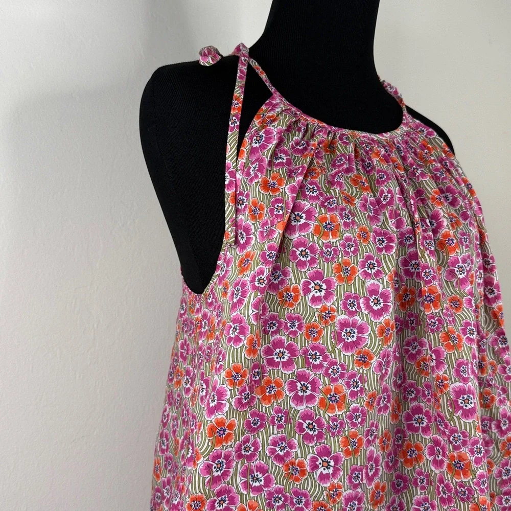 J. CREW Tie-shoulder Top in Liberty® Ellie fabric XS